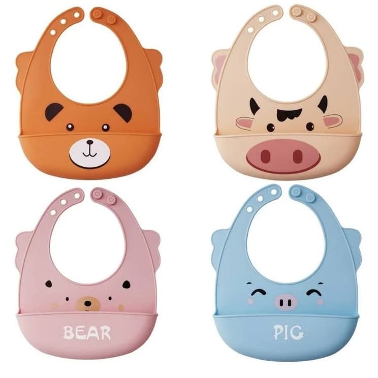 Babador Silicone Com Bolso Porta Migalhas Impermeável Neopan