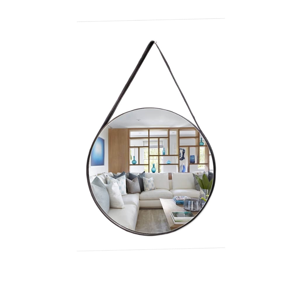 Espelho Com Moldura Moderno 60cm Decorativo Sala Quarto Lavabo