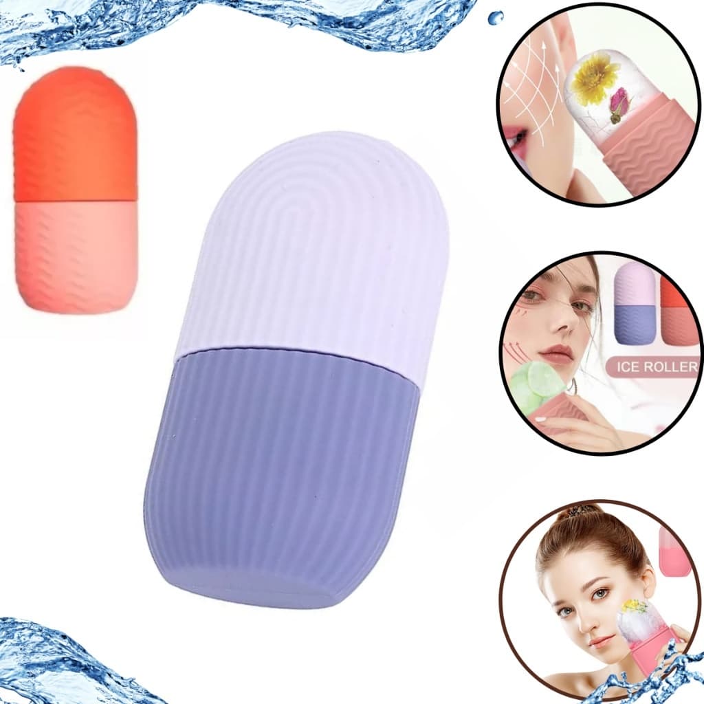 Rolo Gelo Facial massageador facial Refrescante Contra Inchaço, Olheiras Rosto pescoço limpos beleza