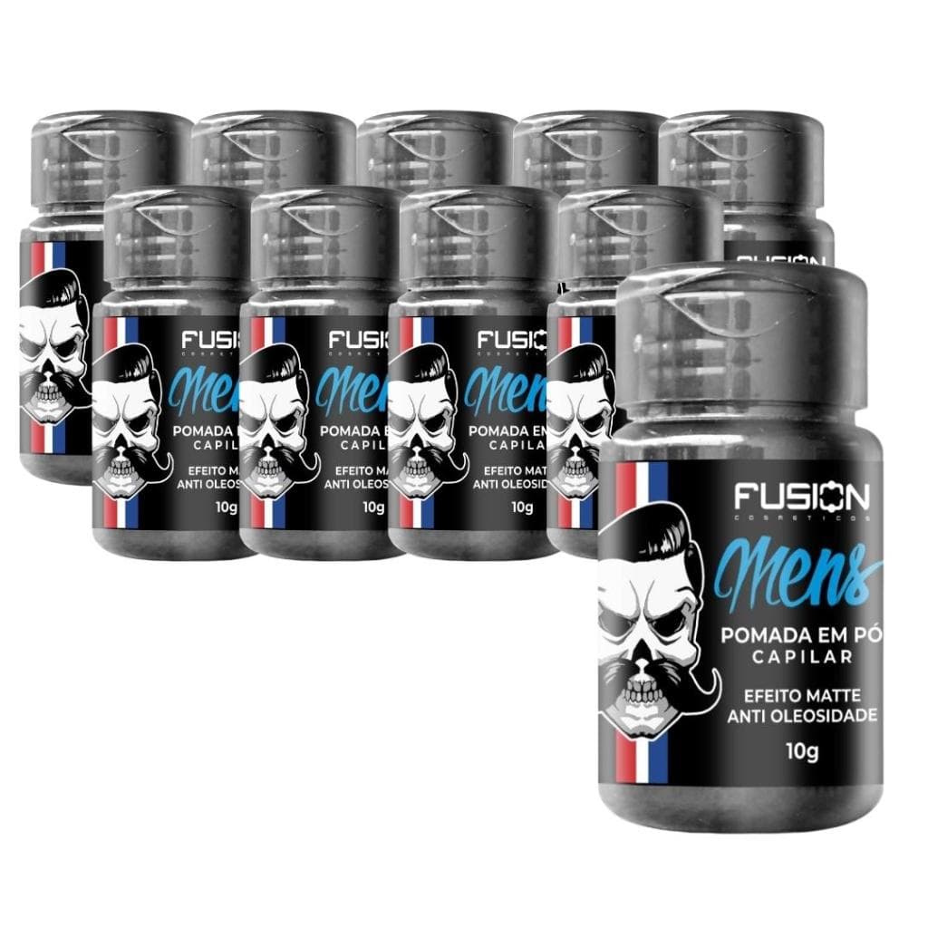 10 Pó Modelador Capilar Efeito Matte Seco Fusion Cosméticos