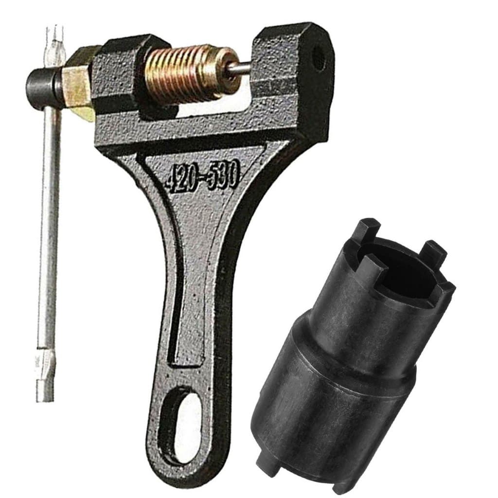 Chave Extrator De Corrente Pino Moto 420/530 Castelo 125/150 Dupla 20X24mm Bomba Oleo Contra Porca
