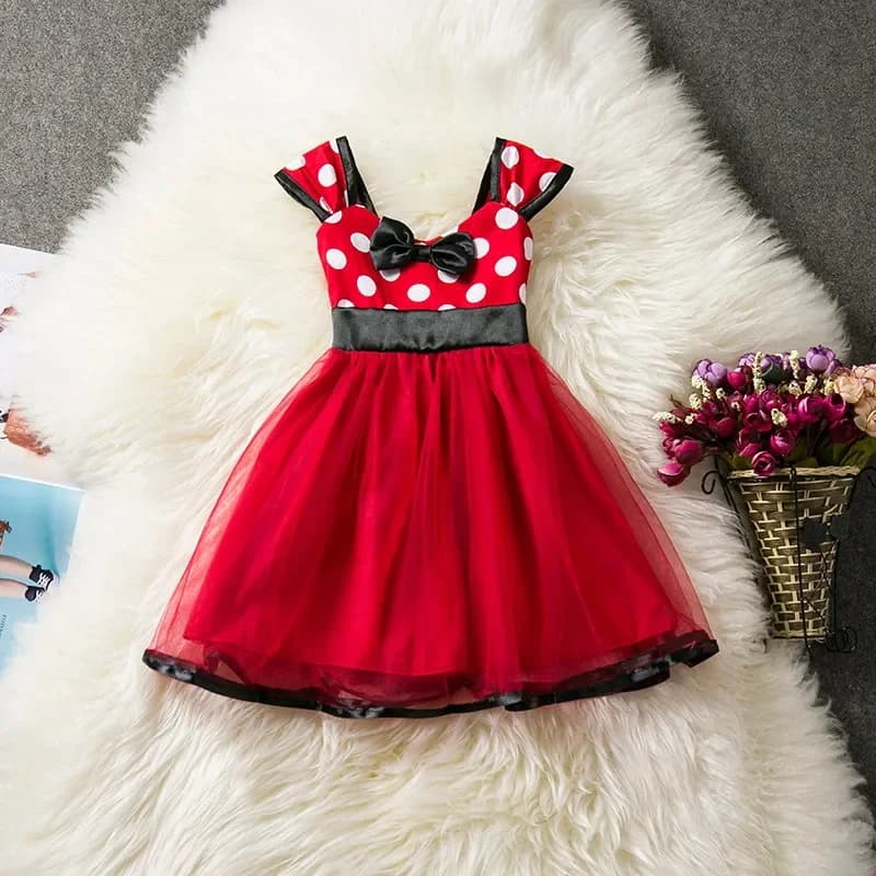 Vestidos e Fantasia Infantil Minnie e Branca de Neve