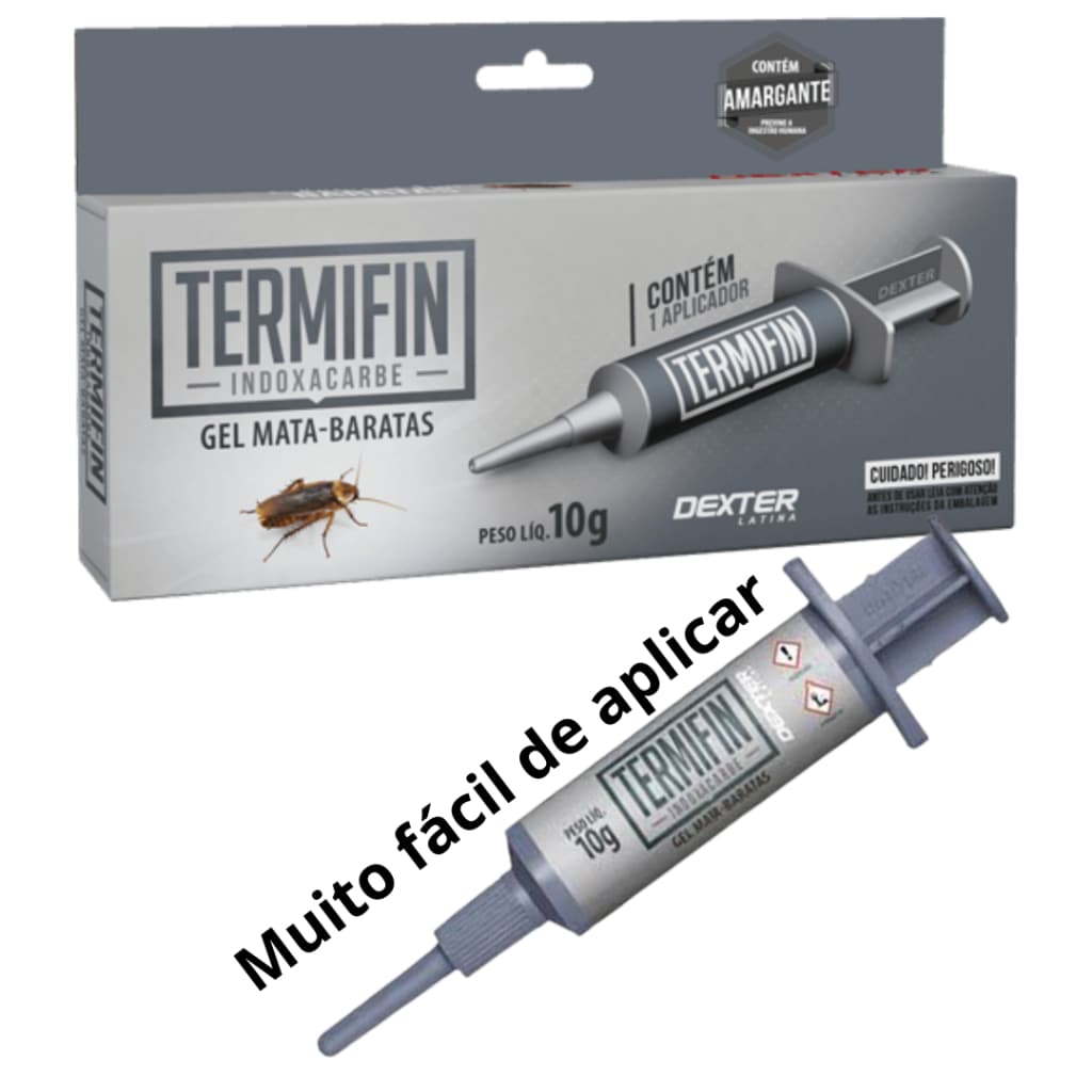 Gel Mata Barata TERMIFIN - Atrai e Mata Muito! 10g