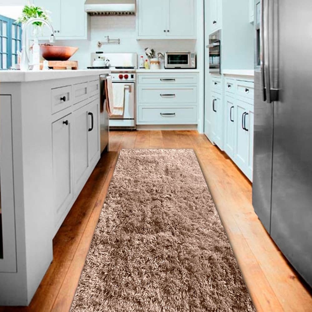 Tapete Passadeira Felpuda 150CM x 50CM Corredor Sala Shaggy Varias Cores