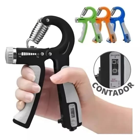 Hand Grip Flexor De Punho Com Mola Ajustável Fisioterapia Antebraço Mãos