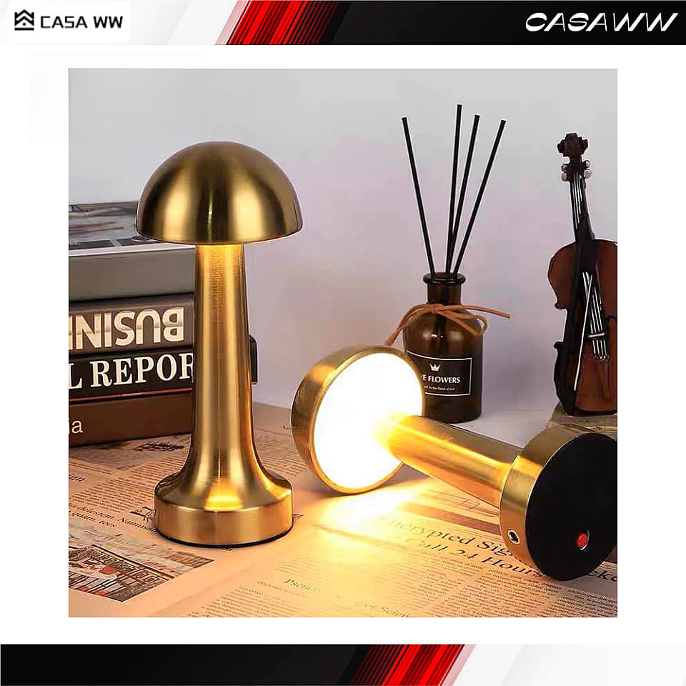 Abajur Cogumelo Abajur Touch Luminária De Mesa Mini Re4staurante Bar Escritório Cabeceira