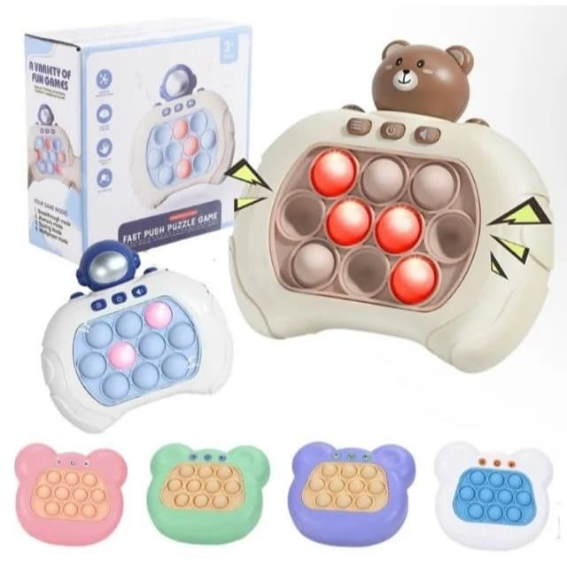 Game Brinquedo Eletrônico Fast Push POP IT Giro Anti Stress Ansiedade Rresente Toy Infantil Adulto Sensorial