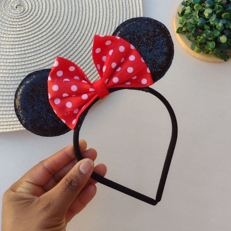 tiara infantil orelha Minnie/ Tiara infantil Minnie