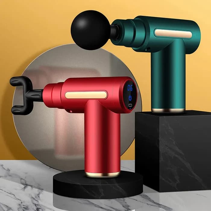 Massageador Pistola Com ou sem LED Portátilm Fácil Massagem 4 tipos diferentes de Massagear