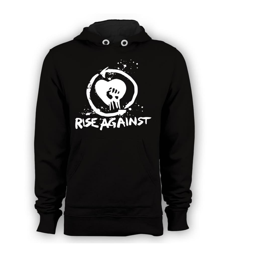 Casaco Moletom Blusa de Frio Agasalho Banda Punk Rock Rise Against Tim McIlrath Savior Canguru Unissex