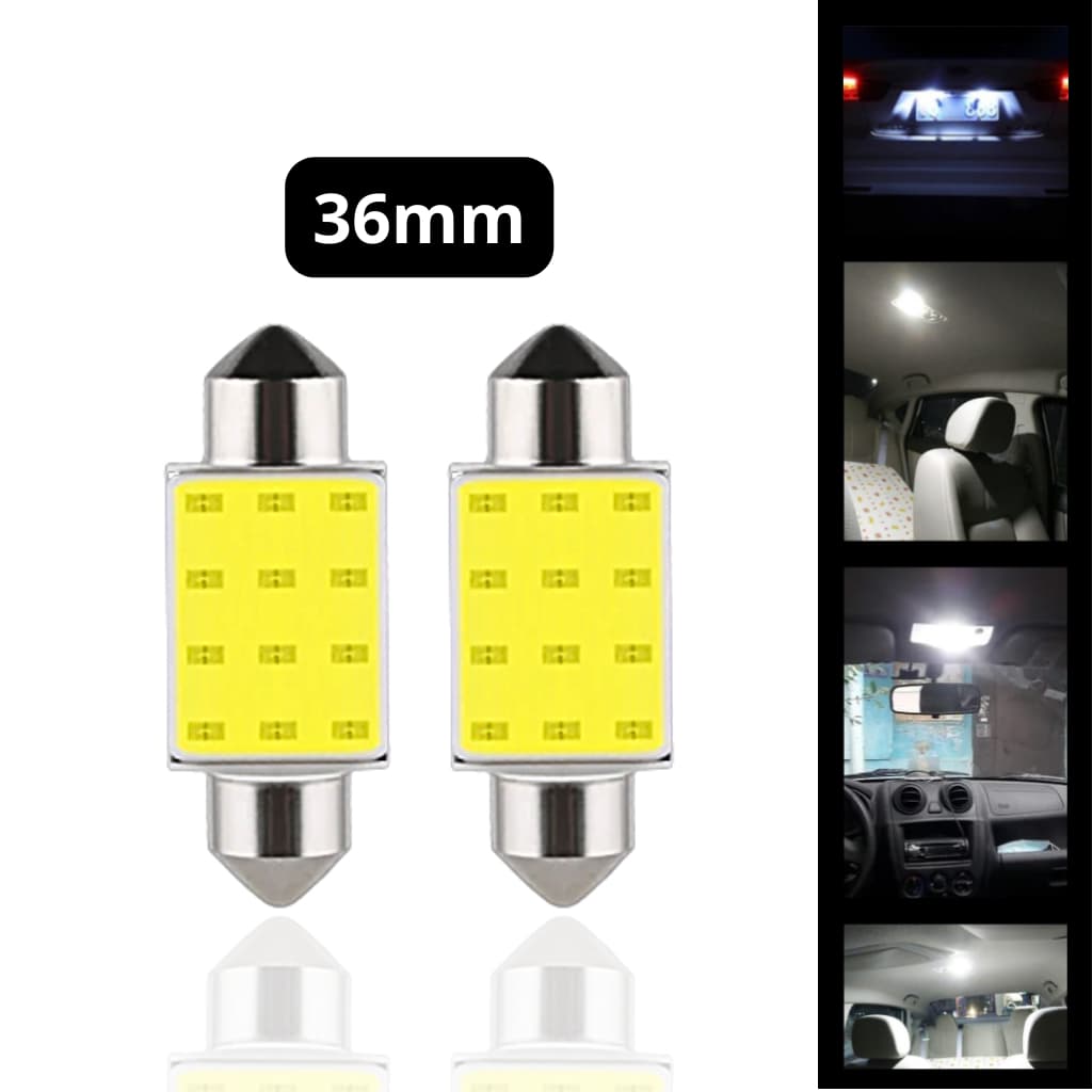Lâmpada led Torpedo 36mm Siliconada 12 Leds 12v premium Branca super alto brilho qualidade Brilhante cob 12smd 1.5w guirlanda luz domo interno mapa interno leitura da placa porta licença lâmpadas automotiva Festoon luz Branca fria teto painel carro caminh
