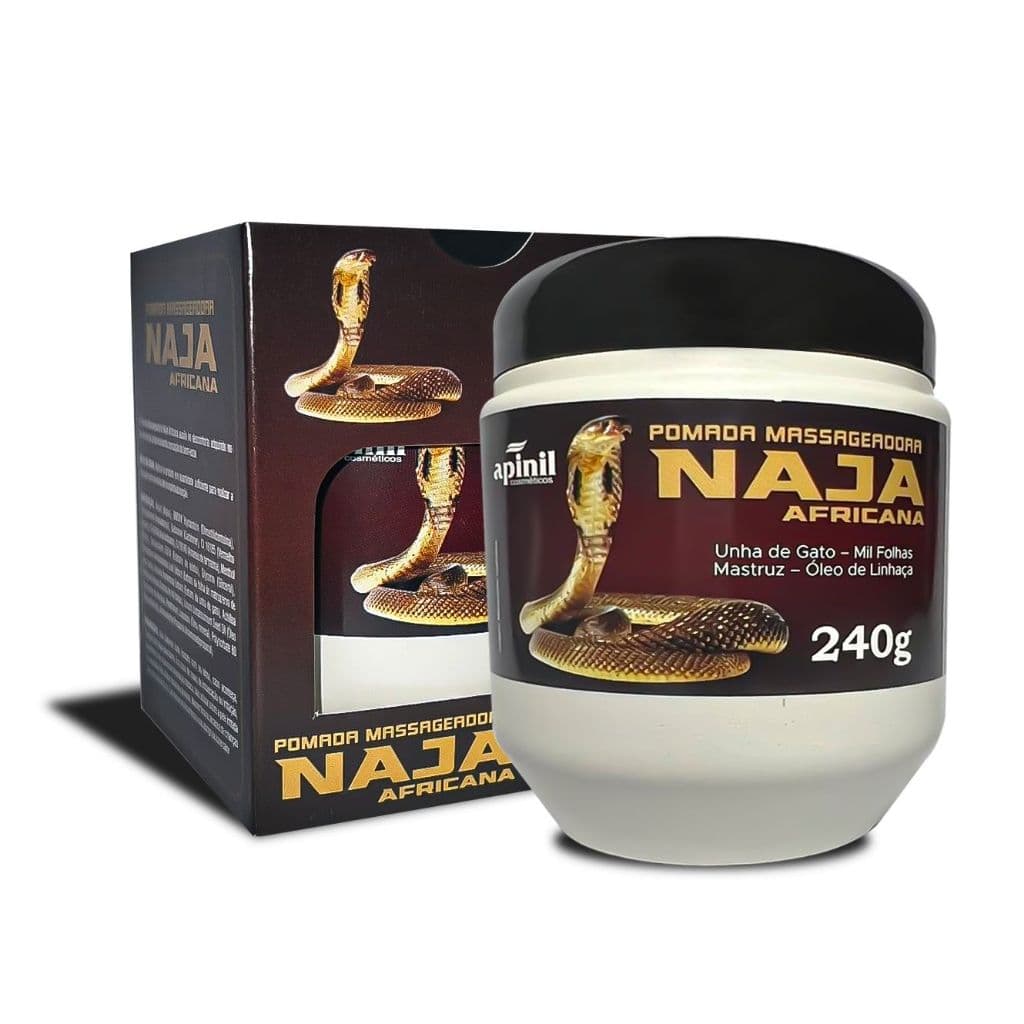Pomada Naja Africana Apinil 240g - Massageadora