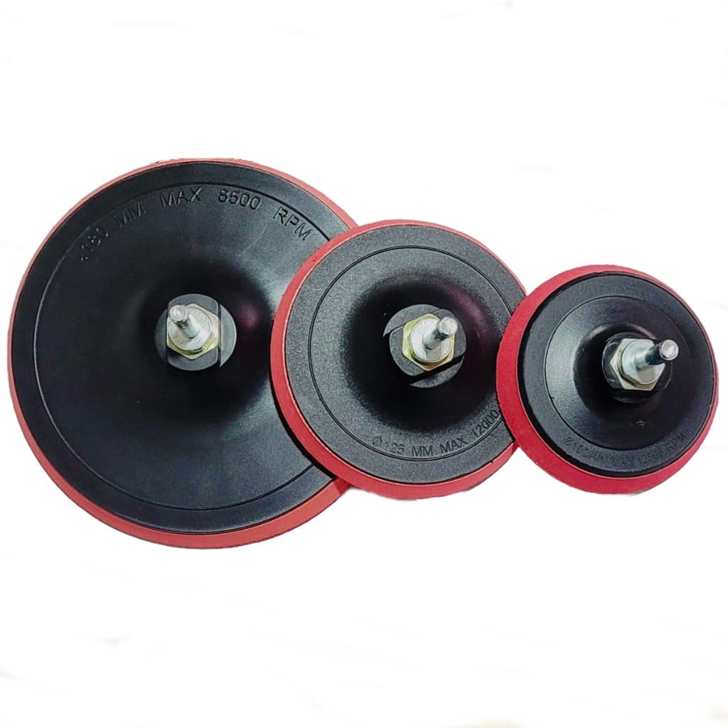 Kit 3 Suportes Para Lixadeira Politriz Velcro 100/125/180mm Lixadeira Furadeira Esmerilhadeira