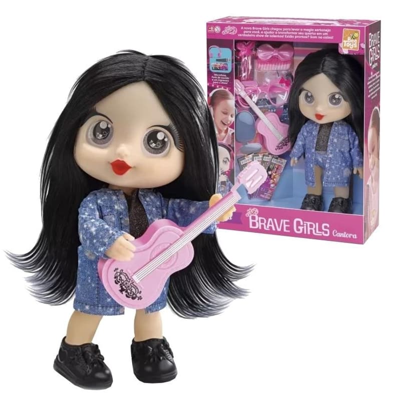 Lançamento Boneca Ana Cantora A Boiadeira Brave Girls Com Acessórios - Bee Toys -