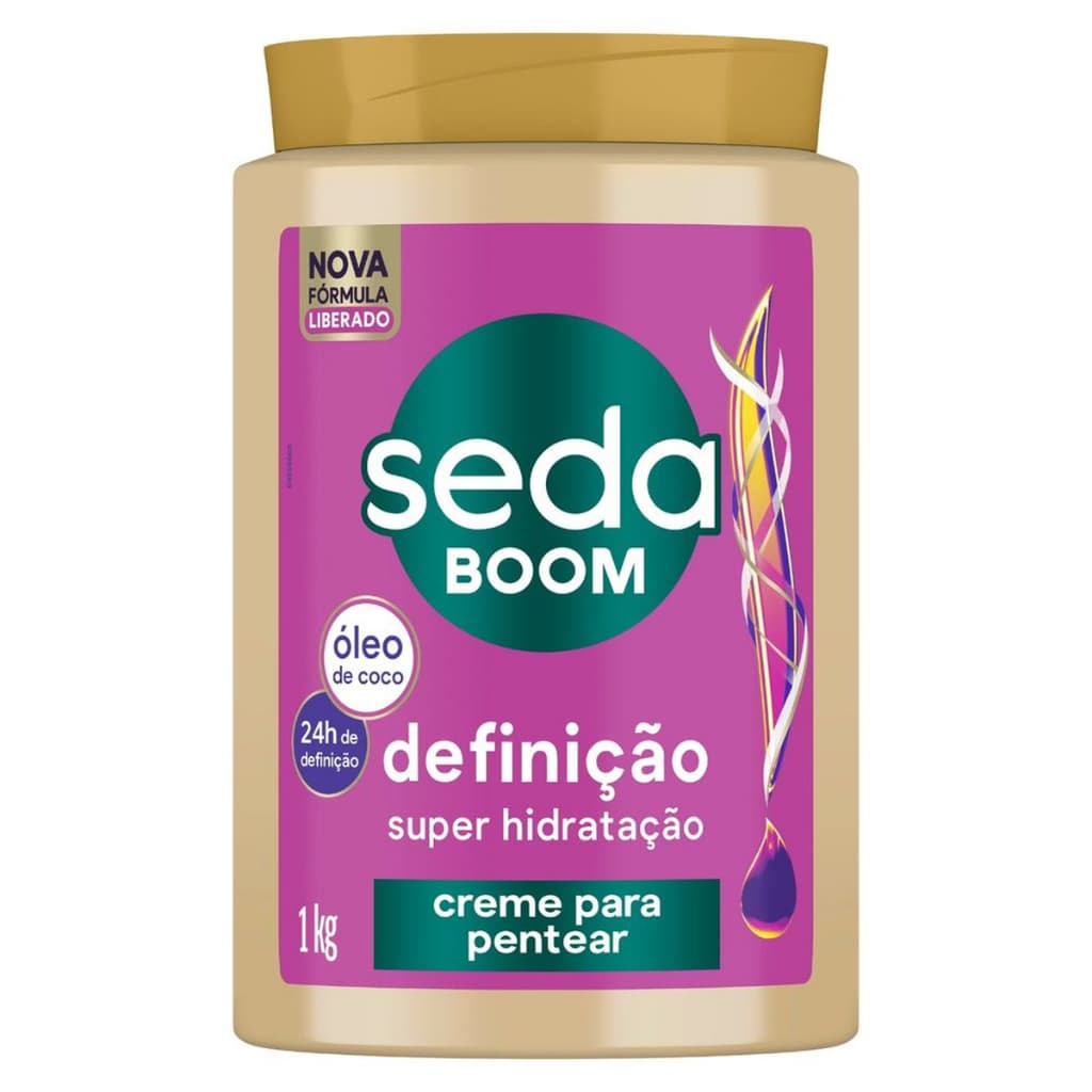 Creme Para Pentear Seda Boom Definição Super Hidratação 1kg