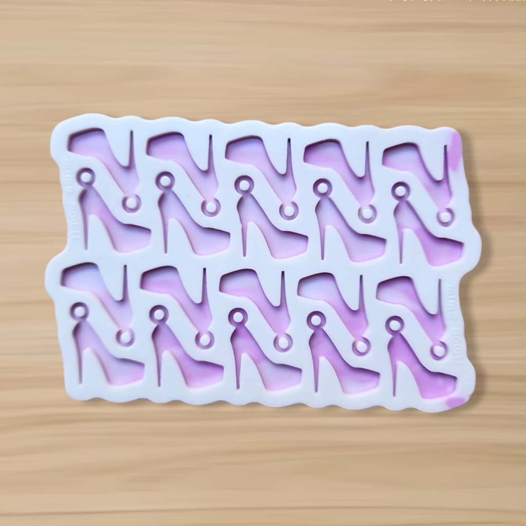 Molde Sapato de Salto Alto (2,5cm) - 20 cavidades - Mini Pingentes