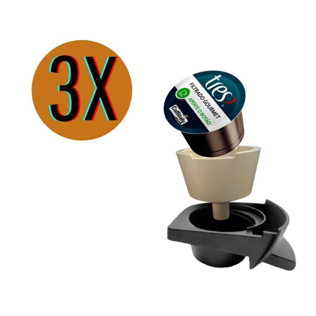 3x Adaptador Cápsula Três Corações Para Cafeteira Dolce Gusto