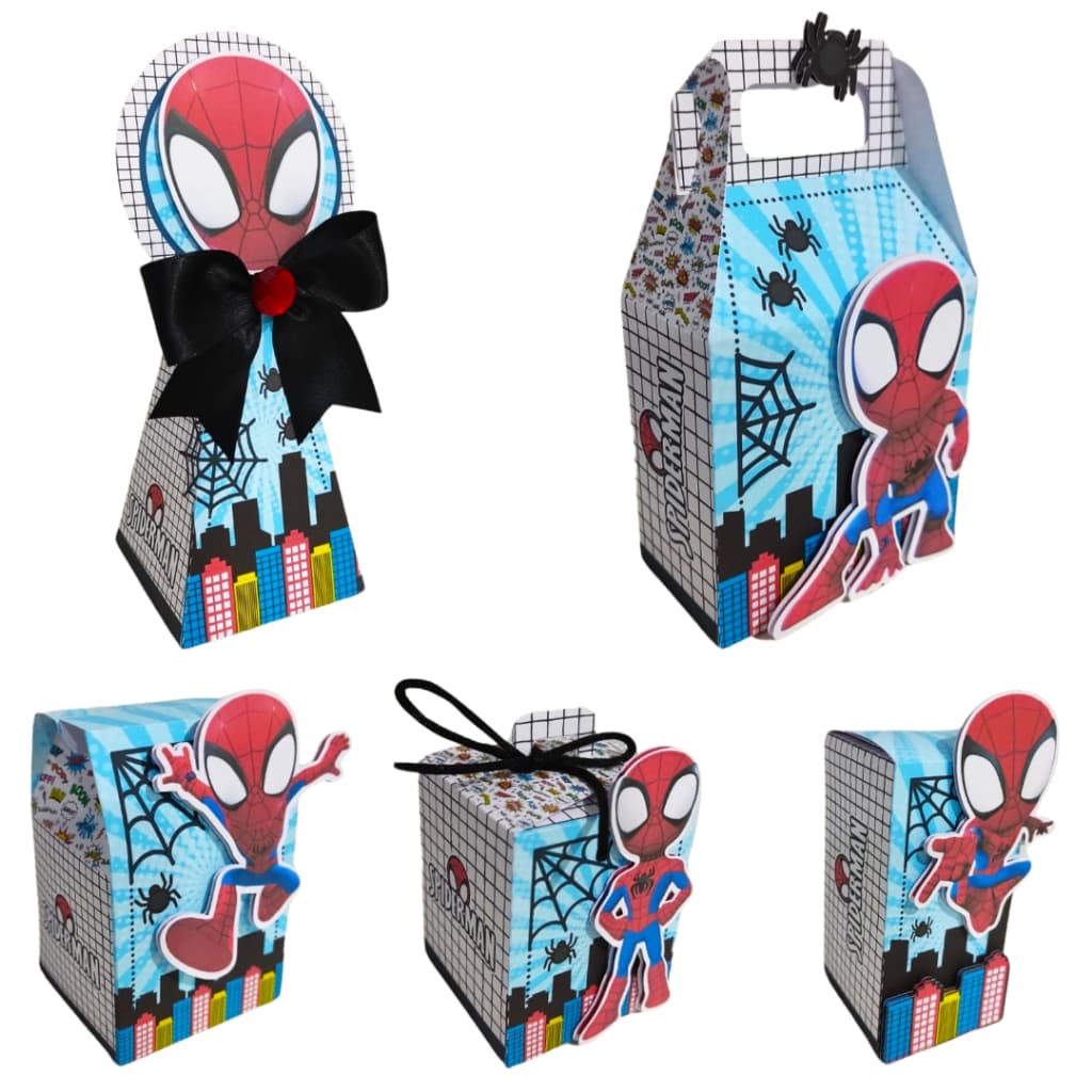 Kit Festa Aniversário Homem Aranha Baby Caixinha Personalizada