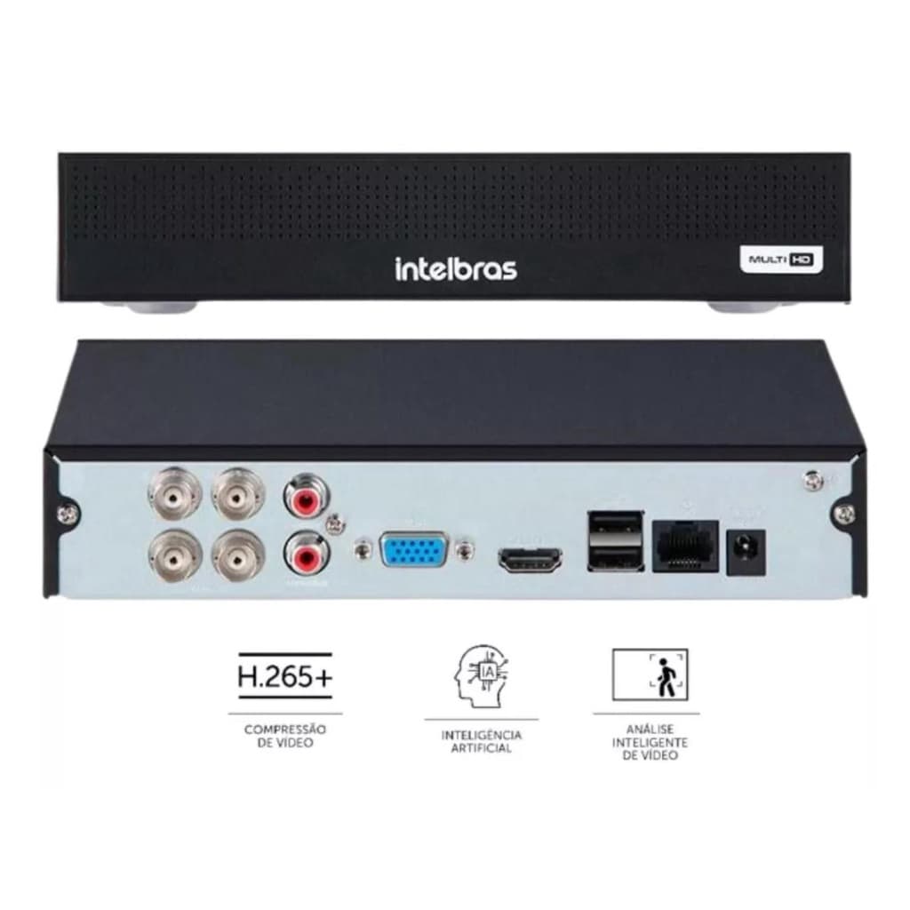 Kit Cftv 8 Cameras Intelbras Com Dvr 8 Canais Cameras 1120b