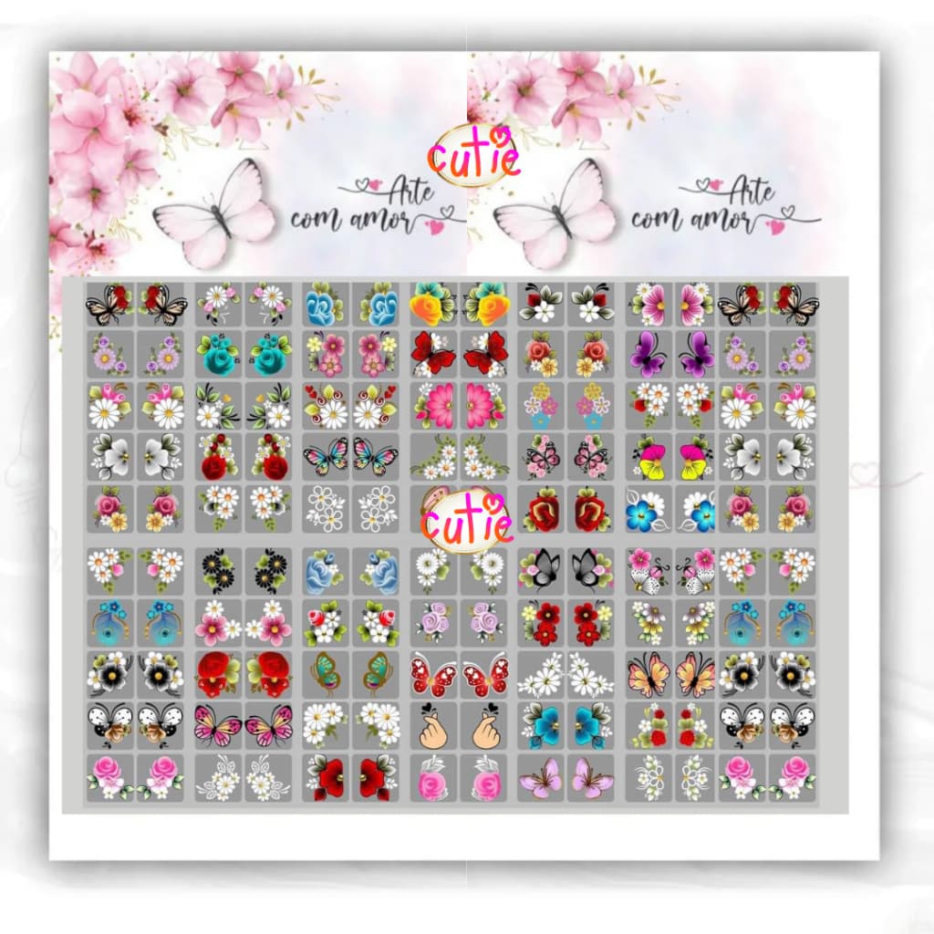 480 Adesivos para Unha Película 3d Nail Art