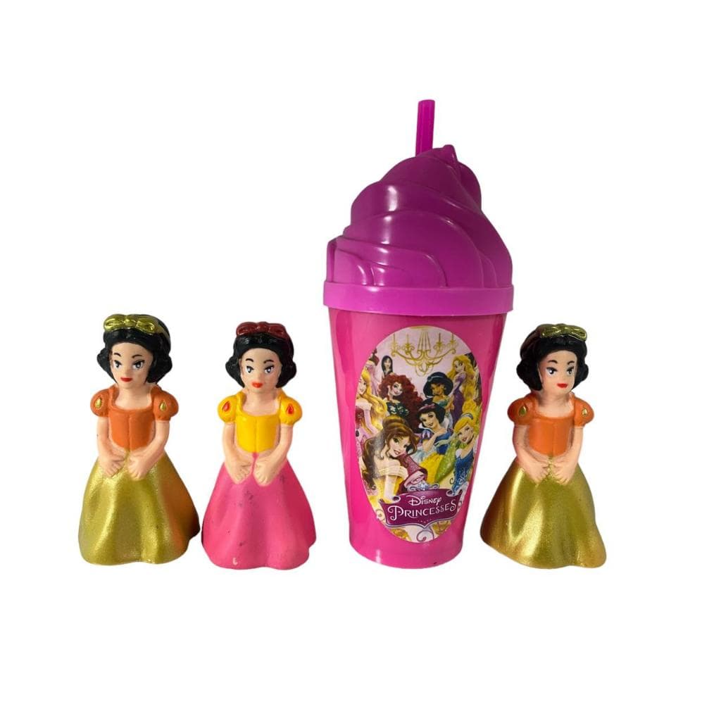 Kit Copo Chantilly Princesas  e Boneca Estilo Princesas