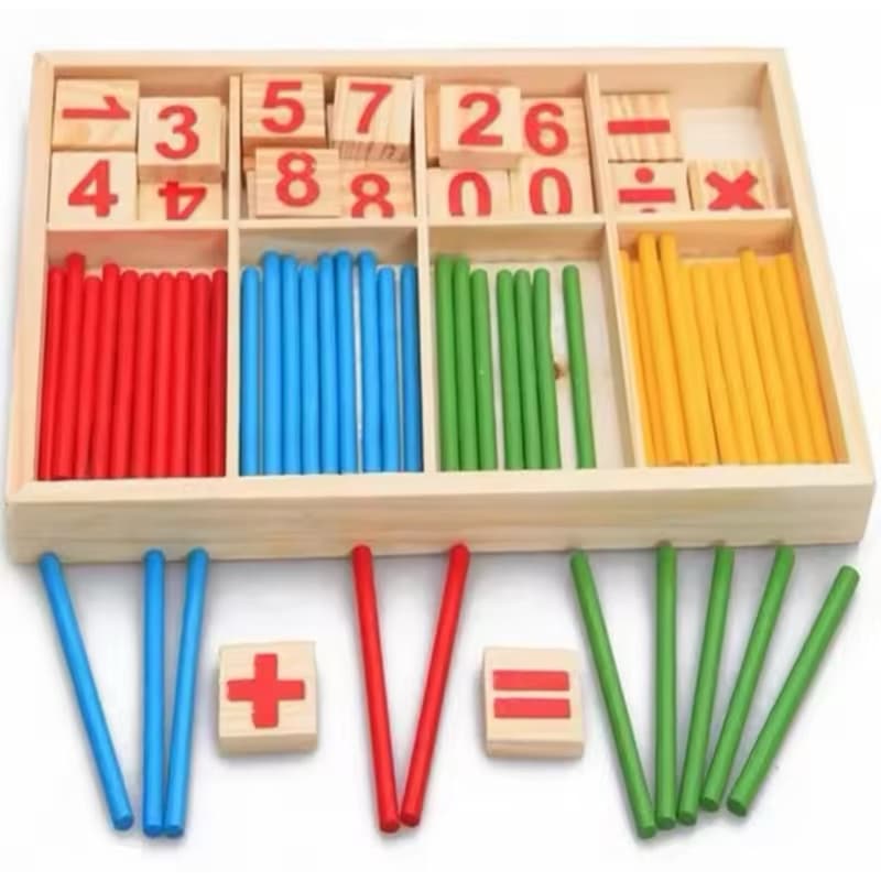 Jogos Brinquedos Para Crianças Matemática Números Contagem Educação Infantil Aprendizagem Montessori pedagógico adição