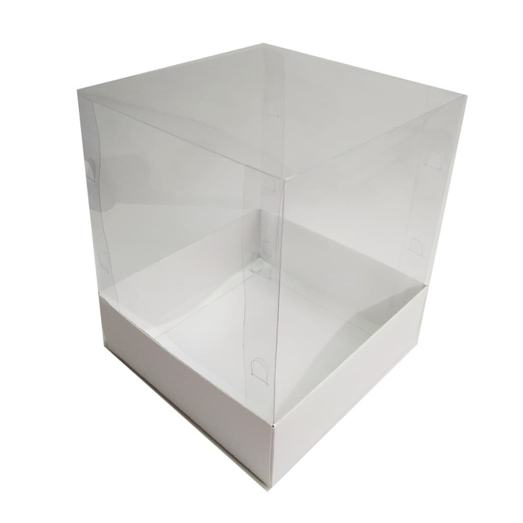 Caixa para Caneca 325ml 10X10X10 Presente com Corpo Transparente Com 10 - Atacado Disponível
