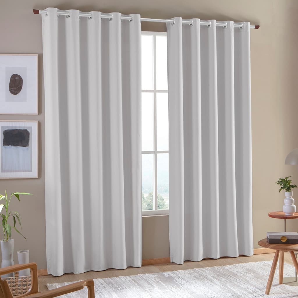 Cortina Blackout PVC corta 100 % a luz 2,80 m x 2,30 m para sala, escritorio, quarto CL