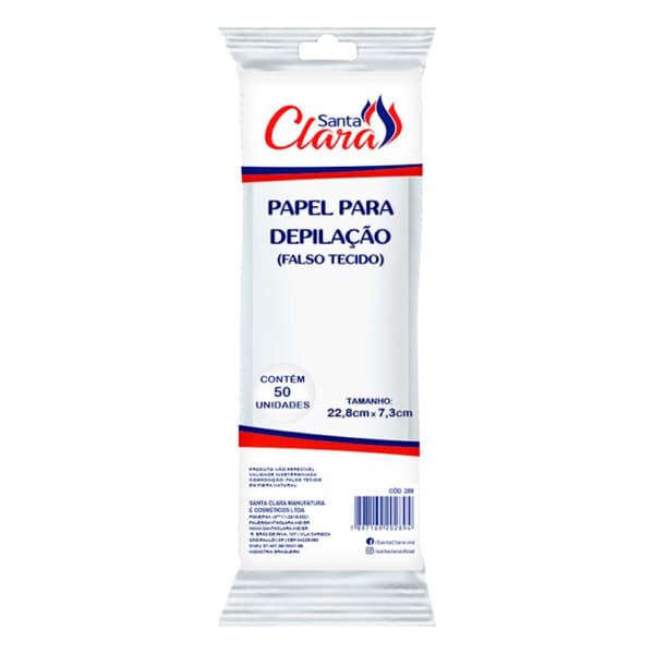 Papel Para Depilação Santa Clara C/50 Un Ref:289