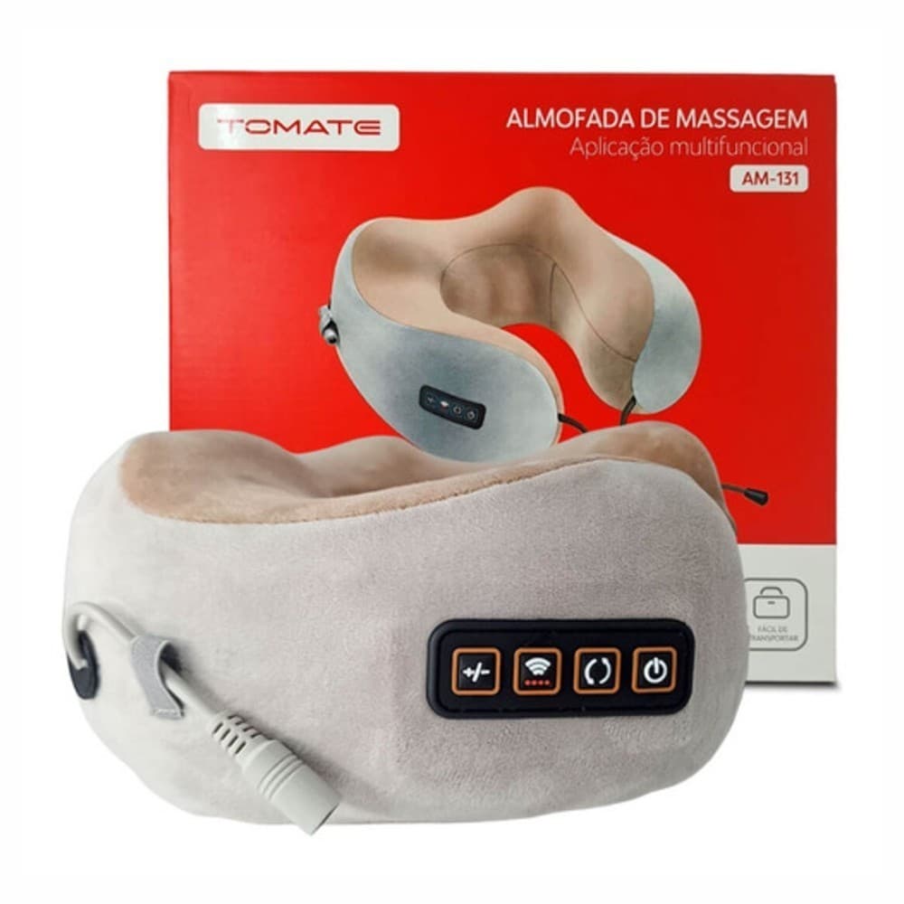 Almofada De Massagem Pano De Veludo Pescoço Lombar Cervical