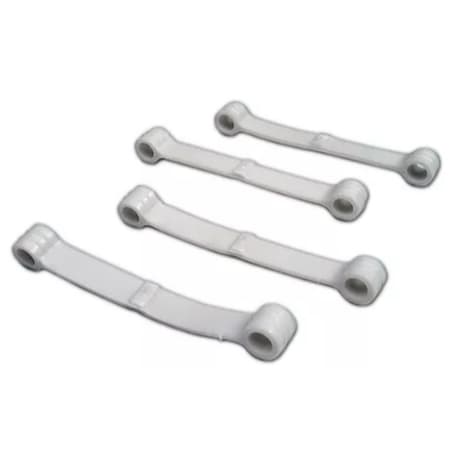 KIT 4 TIRANTES 24 POL BRANCOS PARA LAVADORA BRASTEMP BWQ24