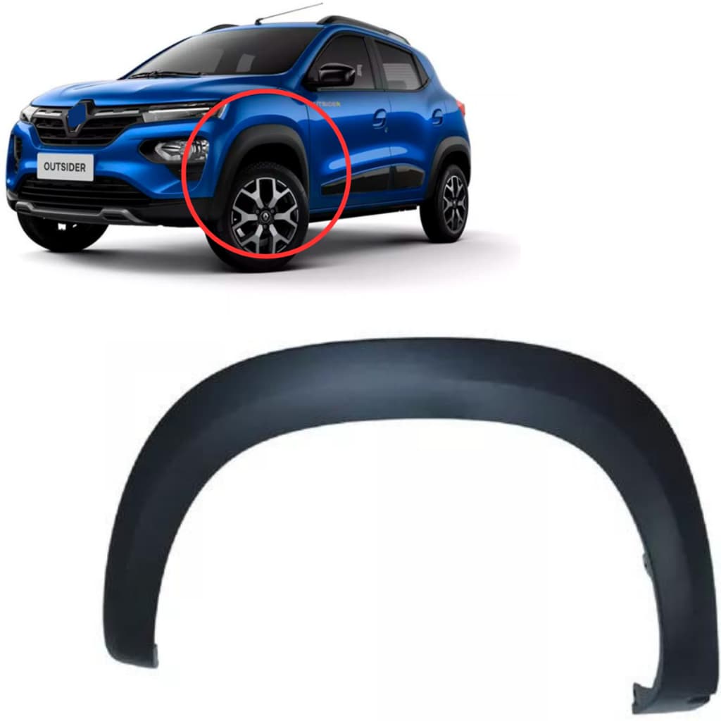 Moldura Do Vão De Roda Dianteiro Moldura Paralama Kwid 2018 2019 2020 2021 2022 2023