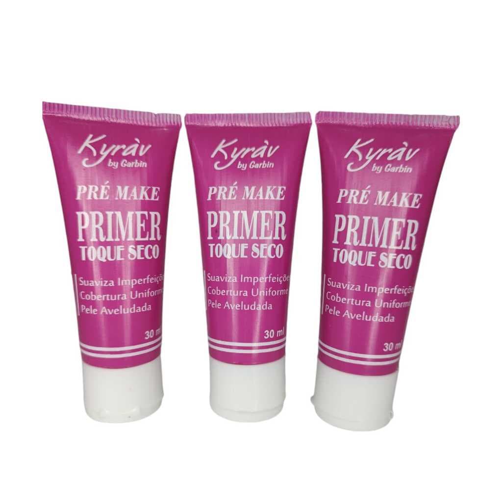 Kit 3 Primer para Maquiagem Kyrav 30ml - C.I.A