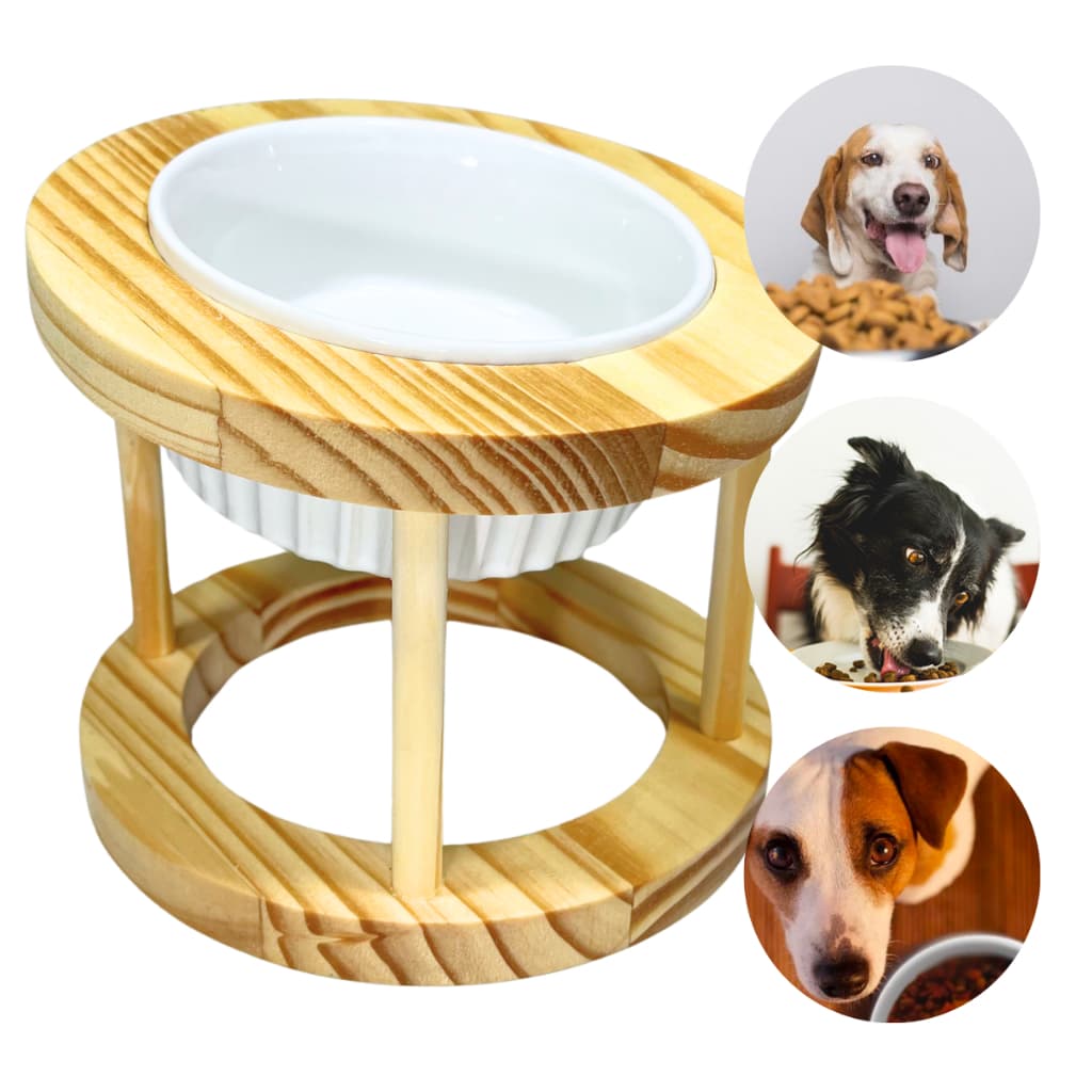 Comedouro Bebedouro Pet Uma Tigela Porcelana Pet Cumbuca