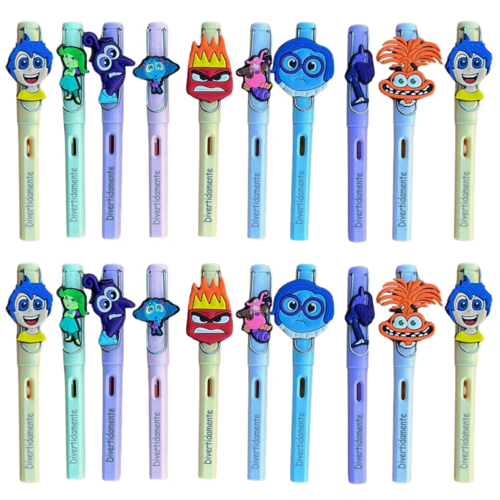 Lápis Infinito Divertidamente Emoções 20 Und p/ Lembrancinha