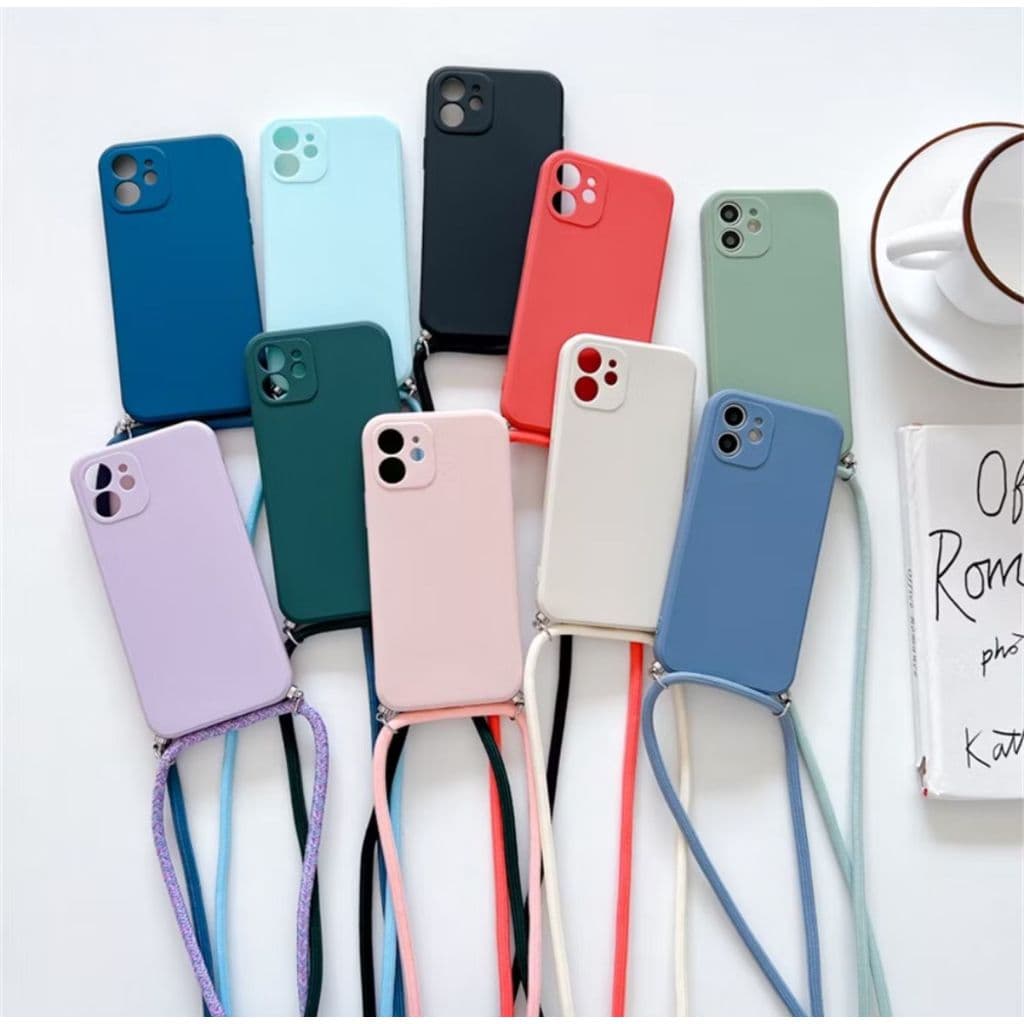 Capa Case Com Cordão Transversal de luxo Alça para REDMI 13C / REDMI 12 / NOTE 9S /  NOTE 10 4G / REDMI 12 /  NOTE 12S