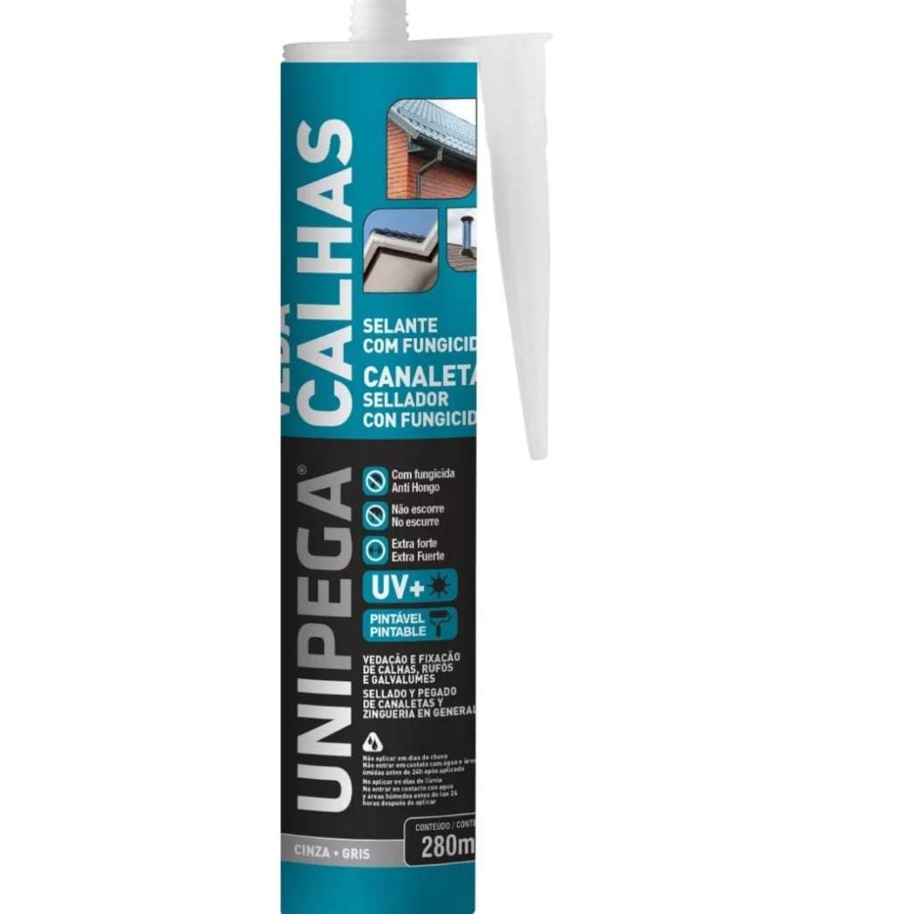 Adesivo Veda Calha Unipega 280g 300ml Cinza