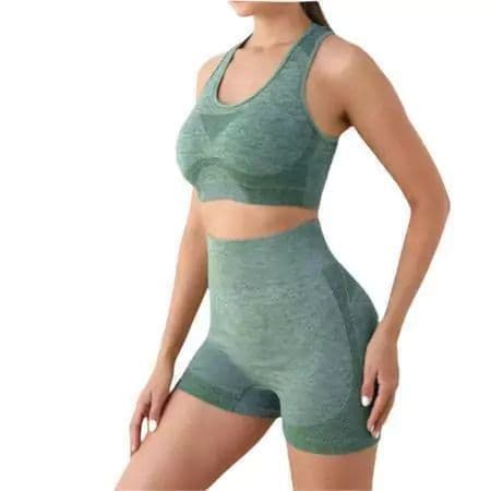 Top Sports Conjunto Academia Esportivo Levanta Bumbum Sem Costura Cintura Alta Empina Bumbum