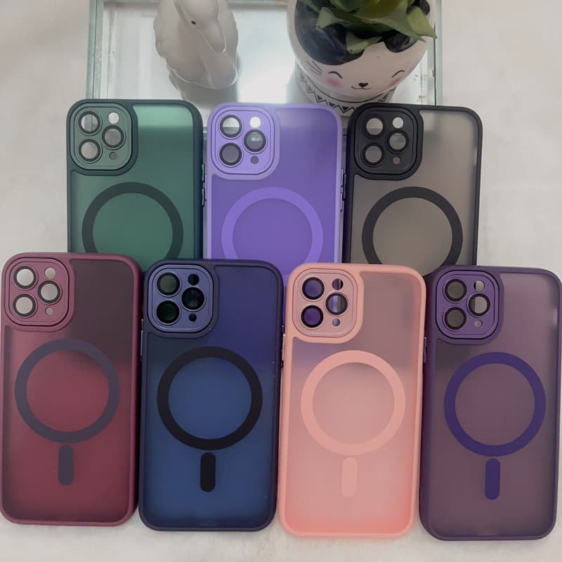 ② capa magnético fosco translúcido proteção de câmera pra iPhoneX 7/8G X XR XSMAX 11 11promax 12 12promax 13 13promaxo