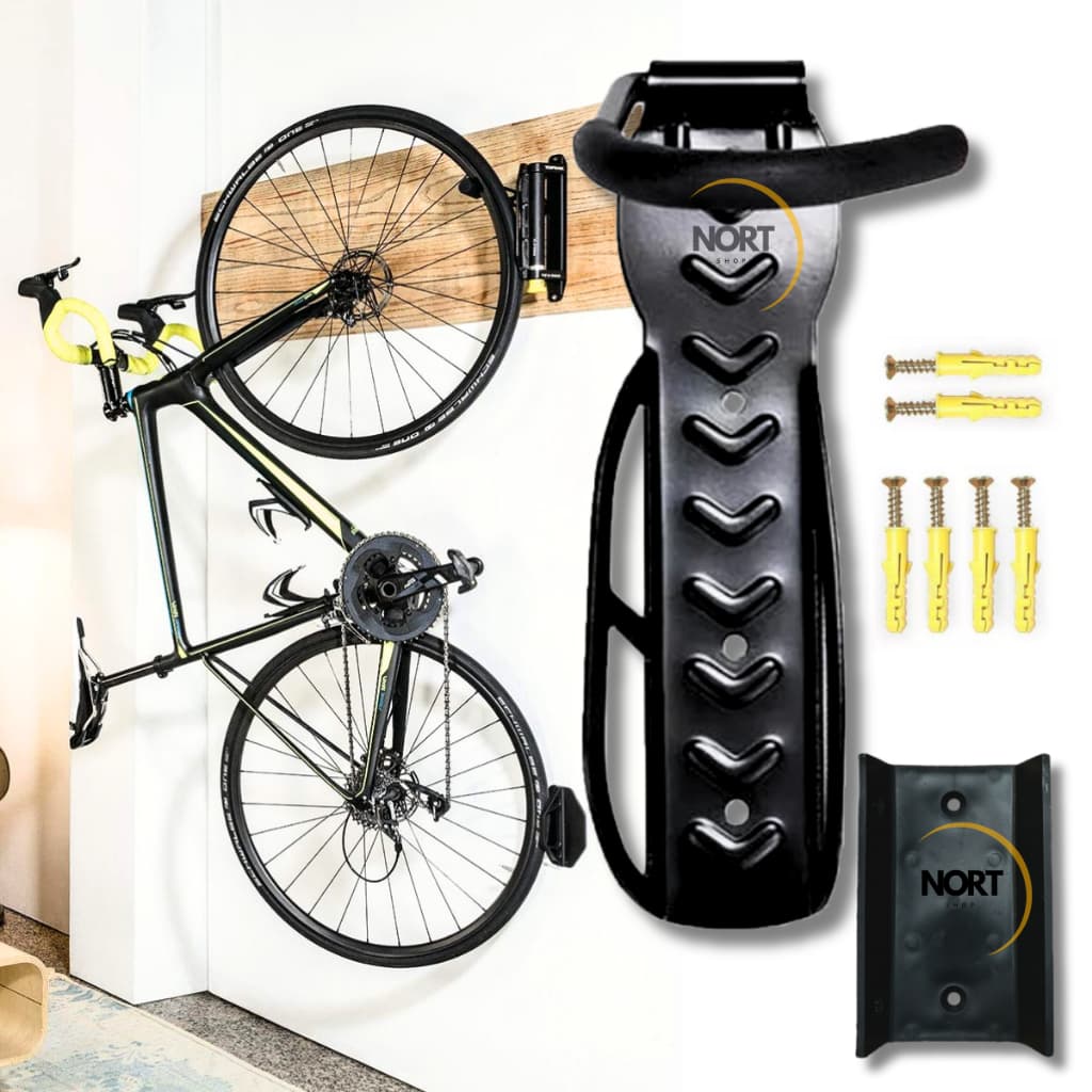 Suporte Gancho Para Pendurar Bicicleta Parede Com Apoio De Pneu Resistente Casa Apartamento