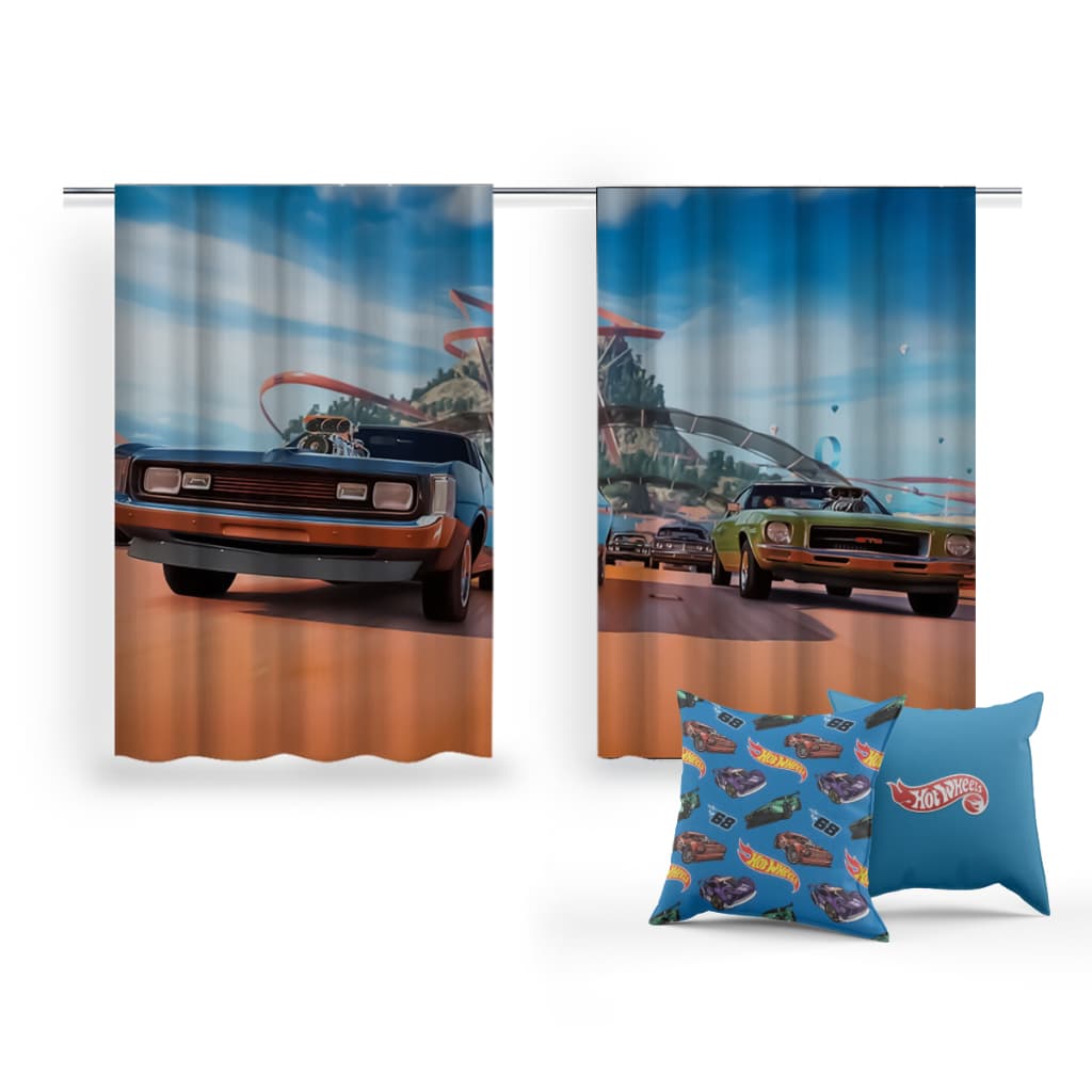 Cortina+Mimo 2 Capas Almofadas Conforto Estilo Decoração Hotweels Sofá Sala Quarto Estampas Exclusivas Alta Qualidade Variedade Cores Almofadas Macias Elegantes Acessórios Modernos