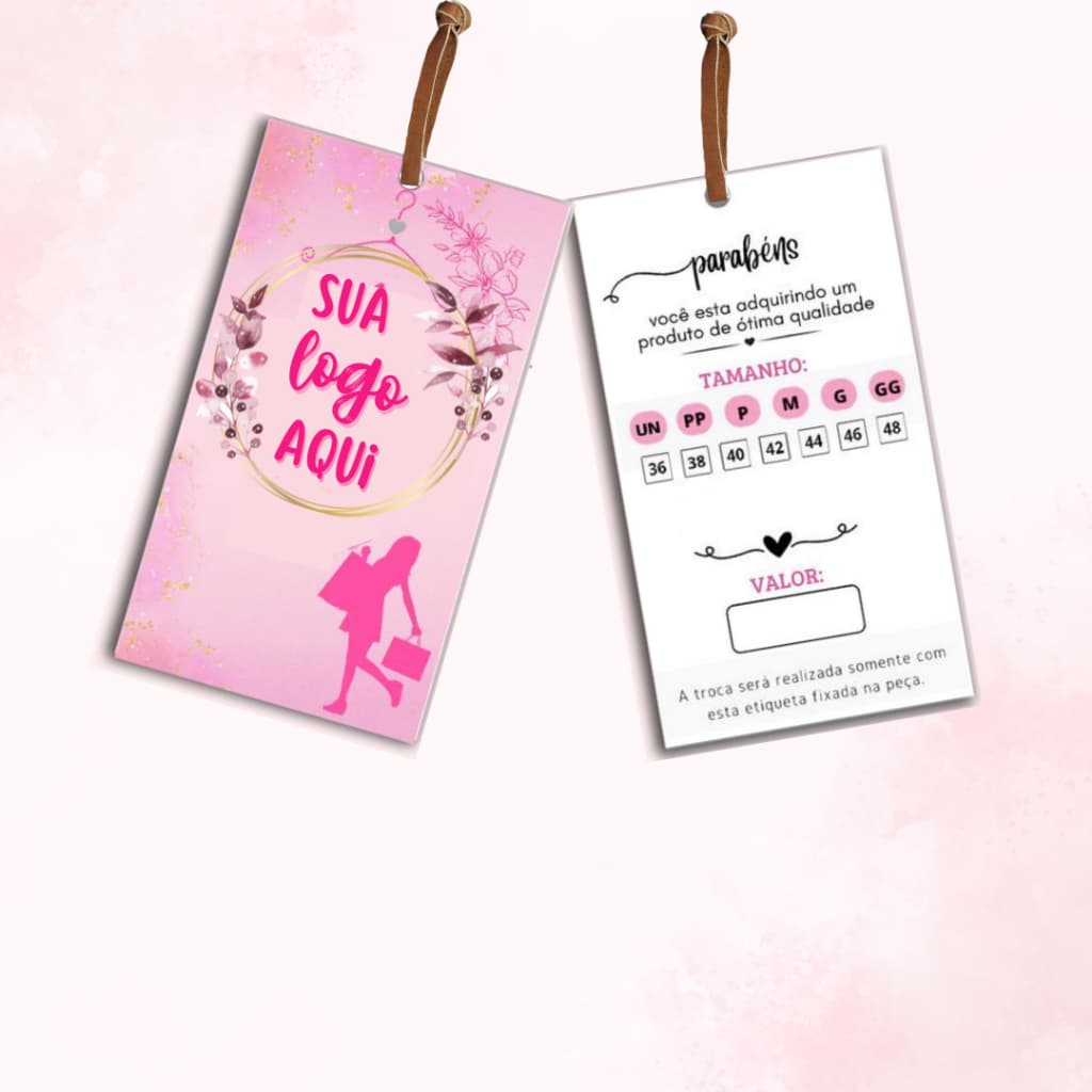 1000 Etiquetas Tags Personalizadas Roupas