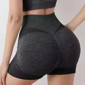Shorts Academia Esportivo Fitness Confortável Cintura Alta Modeladora Empina o Bumbum
