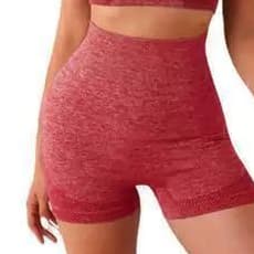Short Esportiva Academia Yoga Feminina Cintura Alta Elástica Secagem Rápida