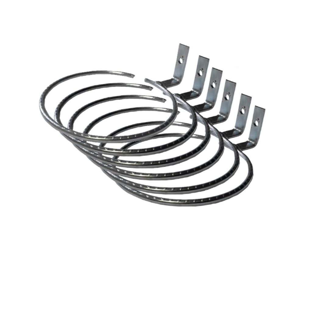 06 Suporte Anel 13cm Parafusar Fixar Parede, Muros, Sem Vaso