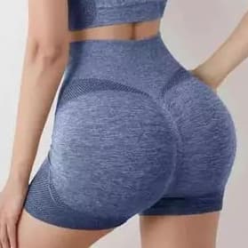 Short Esportiva Academia Yoga Feminina Cintura Alta Elástica Secagem Rápida 3RD SD733