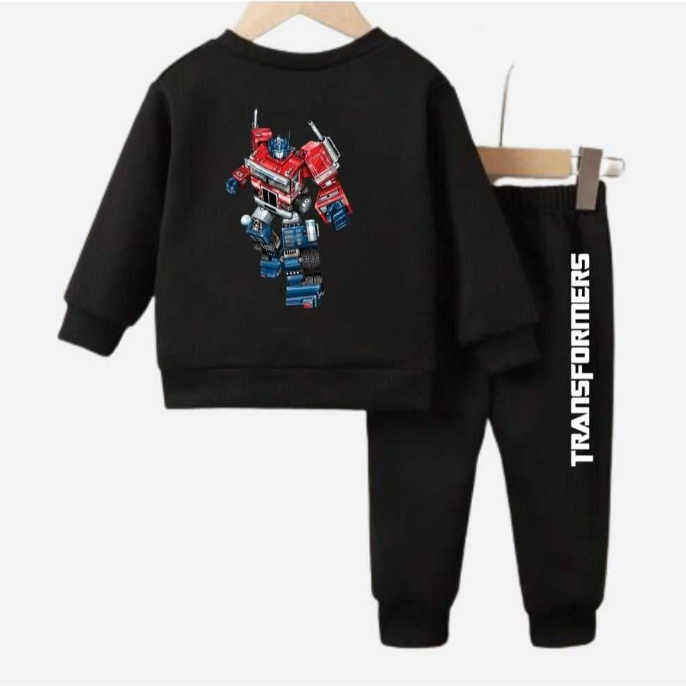 CONJUNTO MOLETOM INFANTIL TRANSFORMERS GOLA REDONDA
