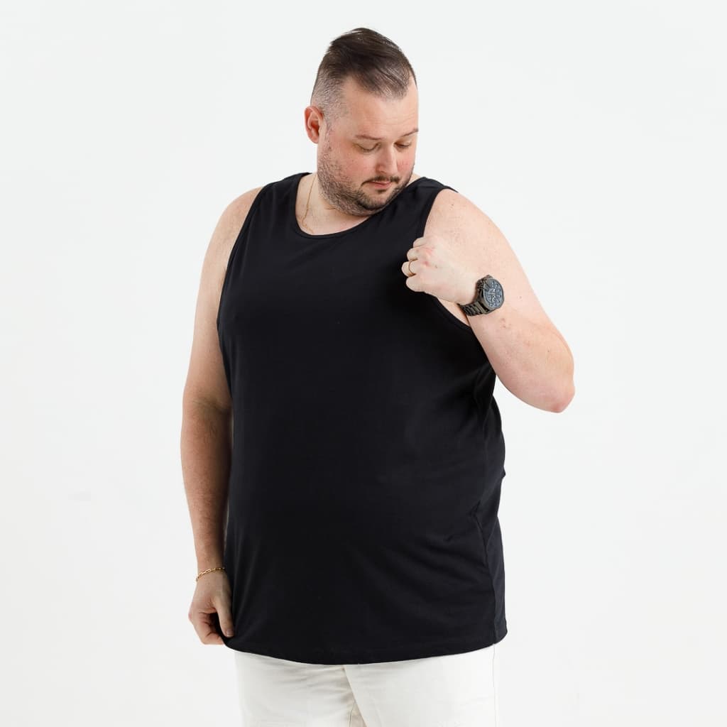 Regata Plus Size Masculina Tamanho Grande 100% Algodão