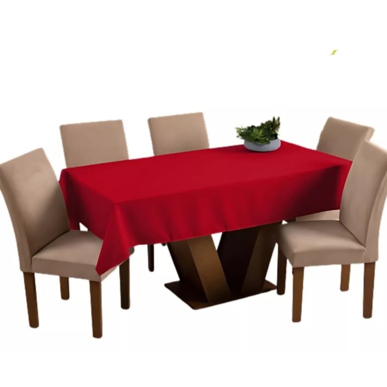 Toalha De Mesa Oxford 1,50m X 1,40m 4 Lugares Para 4 Cadeiras Retangular Com Bainha