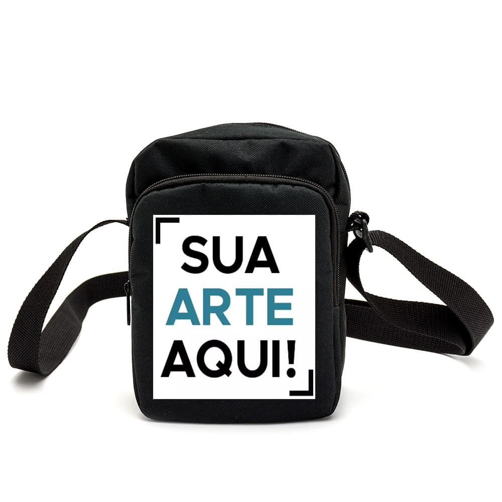 Shoulder Bag Personalizada Com Sua Arte Pequena Mochila Bolsa Transversal